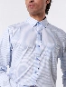 Camisa Rayas Celeste Hombre – Estilo fresco con rayas sutiles