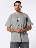 Camiseta Estampada Gris Hombre – Look urbano moderno versátil