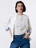 Blazer Mediano Blanco Mujer – Elegancia moderna para looks formales