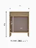 Velador Hefestos Beige Mueble Fácil – Funcionalidad práctica para tu dormitorio