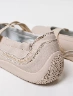 Ballerina con Cordones Elástico Crudo Niña – Delicadeza y estilo para sus looks