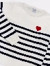 Buzo a Rayas Blanco/Negro Niña – Look clásico moderno infantil