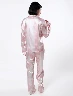 Pijama Seda Rayas Rosa Mujer – Descanso elegante con un toque suave