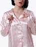 Pijama Seda Rayas Rosa Mujer – Descanso elegante con un toque suave