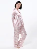 Pijama Seda Rayas Rosa Mujer – Descanso elegante con un toque suave