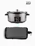 Combo Olla de Cocción Lenta 7 Lt Negro + Parrilla Eléctrica Negra | Black+Decker – Cocina deliciosa para compartir en casa