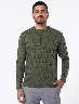 Sweater Trenzado Verde Hombre – Textura distintiva con estilo atemporal