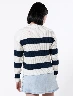 Sweater a Rayas Crudo MARIA – Diseño suave elegante femenino