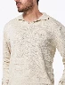 Sweater Tipo Polo Crudo Hombre – Elegancia casual para lucir impecable
