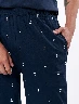 Pijama Camiseta Llana + Pantalón Print Ancla Azul Marino Hombre – Comodidad ideal para tus noches