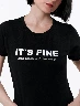 Camiseta It's Nine Negra Mujer – Estilo urbano básico elegante