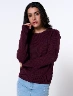 Sweater Llano Vino Mujer – Estilo sofisticado para días frescos