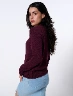 Sweater Llano Vino Mujer – Estilo sofisticado para días frescos