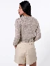 Sweater Textura Manteca Mujer – Suavidad visual con estilo contemporáneo