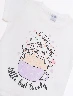Pijama Camiseta Crudo + Pantalón Print Lila Niña – Descanso cómodo para cada noche