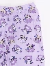 Pijama Camiseta Crudo + Pantalón Print Lila Niña – Descanso cómodo para cada noche