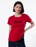 Camiseta Athleisure Rojo Mujer – Estilo deportivo moderno lleno energía