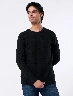 Sweater Textura Negro Hombre – Diseño moderno con textura elegante
