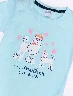 Camiseta Perros Celeste Claro Niña – Estampado tierno que enamora