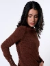 Sweater Botones Chocolate Mujer – Diseño encantador con toque sofisticado