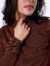 Sweater Botones Chocolate Mujer – Diseño encantador con toque sofisticado
