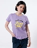 Camiseta Moms Club Lila Mujer – Estilo relajado con toque especial