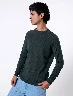 Sweater Textura Verde Hombre – Abrigo cómodo con estilo moderno