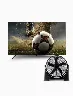 Combo Televisor 50" QLED UHD 4K Negro + Ventilador de Piso Negro Innova – Frescura ideal para cada entretenimiento