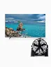 Combo Televisor 65" UHD 4K Negro + Ventilador de Piso Negro Innova – Diversión en grande con frescura