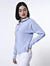 Sweater Cuello en V Celeste Mujer – Elegancia cómoda para cualquier ocasión