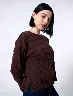 Sweater Trenza Chocolate Mujer – Abrigo elegante con estilo clásico