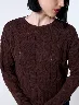 Sweater Trenza Chocolate Mujer – Abrigo elegante con estilo clásico