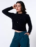 Sweater Llano Negro Mujer – Básico elegante para múltiples combinaciones