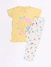 Pijama Camiseta Happy + Pantalón de Caritas Niña – Dulces estampados para noches llenas de alegría