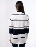 Sweater con Franjas Azul Mujer – Diseño dinámico para looks casuales