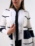 Sweater con Franjas Azul Mujer – Diseño dinámico para looks casuales