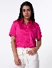 Blusa Manga Corta Fucsia Mujer – Color vibrante para destacar tu estilo