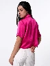 Blusa Manga Corta Fucsia Mujer – Color vibrante para destacar tu estilo
