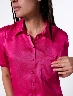 Blusa Manga Corta Fucsia Mujer – Color vibrante para destacar tu estilo