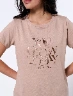 Camiseta You Glow Café Claro Mujer – Estilo moderno con personalidad