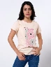Camiseta Flores Melón Mujer – Frescura femenina con detalles encantadores