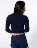 Sweater Acanalado Azul Mujer – Textura elegante para días frescos