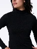 Buso Cuello Semi Alto Negro Mujer – Estilo moderno con acabado sofisticado