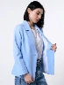 Blazer Abierto Celeste Mujer – Elegancia ligera para cualquier ocasión