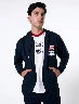 Chompa con Capucha Azul Marino Hombre – Comodidad casual para días frescos