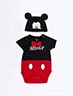 Body Mickey Mouse Negro/Rojo + Gorro Negro Niño – Un conjunto adorable lleno de diversión
