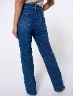 Jean Straight Azul Medio Mujer – Estilo relajado para cualquier ocasión