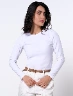Buzo Básico Blanco Mujer – Comodidad esencial con estilo moderno