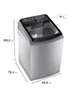 Lavadora Carga Superior 22Kg Gris | Electrolux – Amplia capacidad para facilitar tus tareas diarias