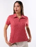 Camiseta Llana Coral Mujer – Color vibrante para looks frescos